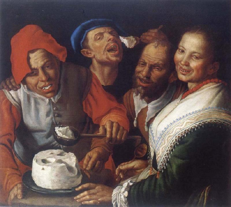 CAMPI, Vincenzo The Ricotta-eaters oil painting picture